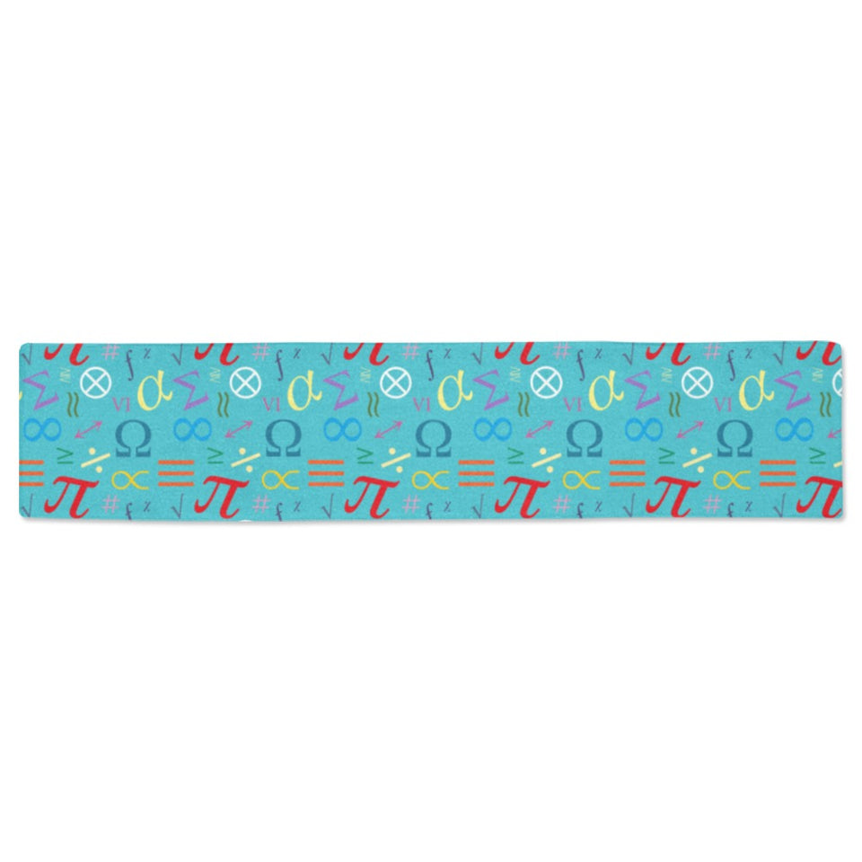 Math Pattern Print Design 02 Table Runner