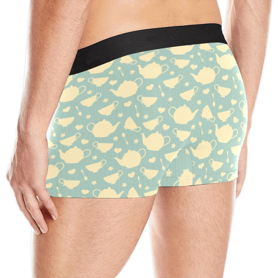 Tea pots Pattern Print Design 02 Men's All Over Print Boxer Briefs Men's Underwear