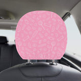 Sweet candy pink background Car Headrest Cover