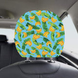 banana leaves banana design pattern Car Headrest Cover