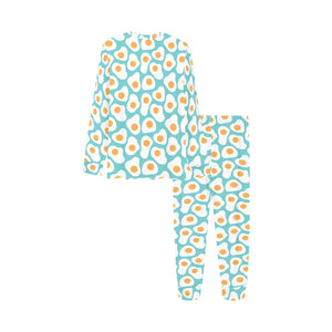 Fried Eggs Pattern Print Design 04 Kids' Boys' Girls' All Over Print Pajama Set