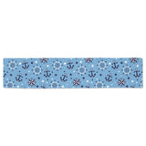 Anchors rudder compass star nautical pattern Table Runner