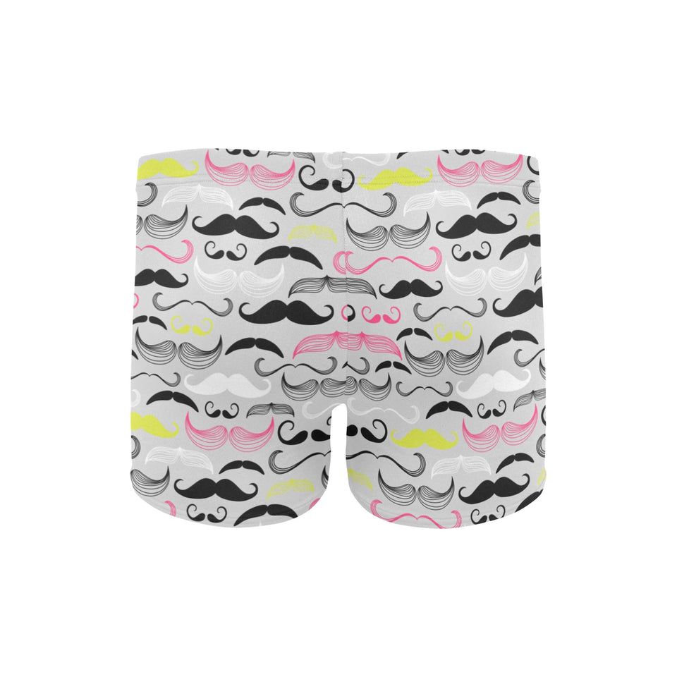 Mustache Beard Pattern Print Design 02 Men's Swimming Trunks