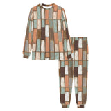 Wood Printed Pattern Print Design 02 Men's All Over Print Pajama