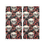 Red snake skull pattern Gauze Curtain
