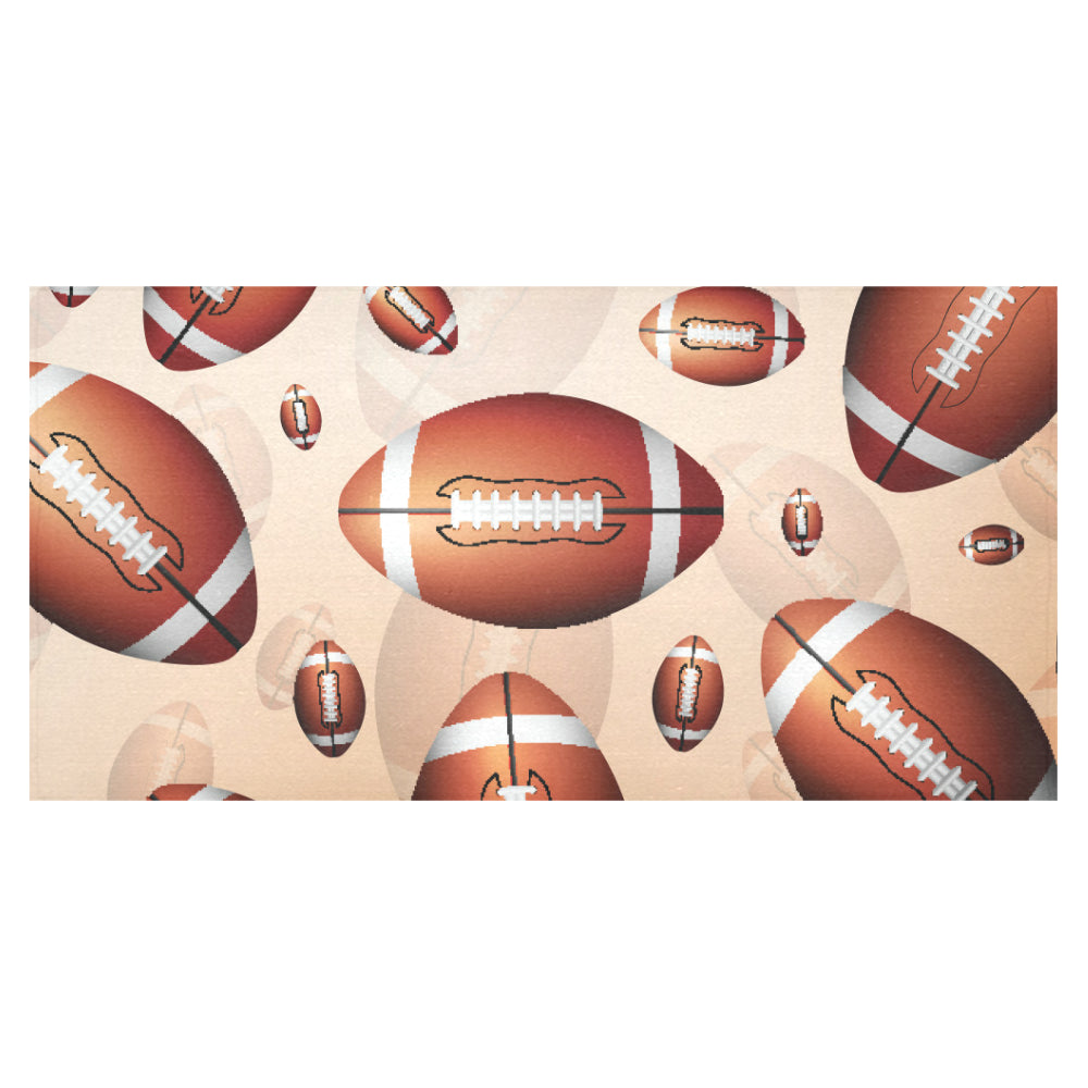 American football ball design pattern Tablecloth