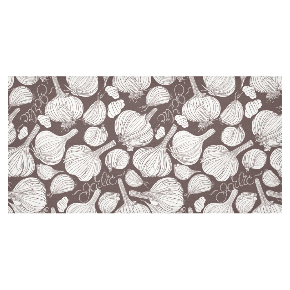 Garlic bulb dark background Tablecloth