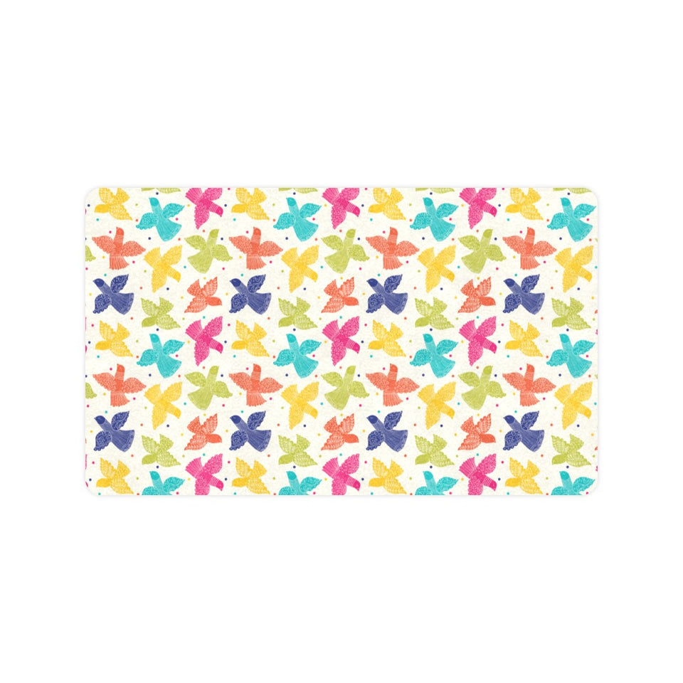 Pigeon Pattern Print Design 01 Doormat