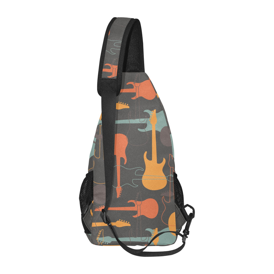 electric guitars pattern All Over Print Chest Bag