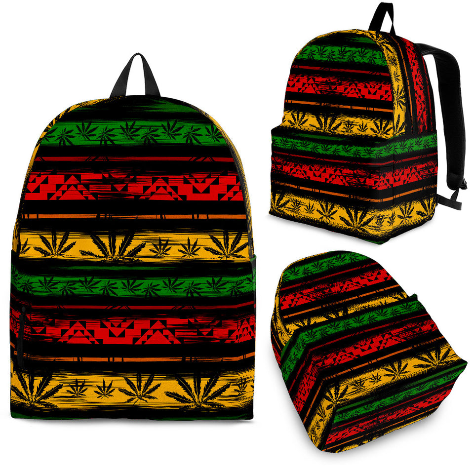 Canabis Marijuana Weed Pattern Print Design 04 Backpack