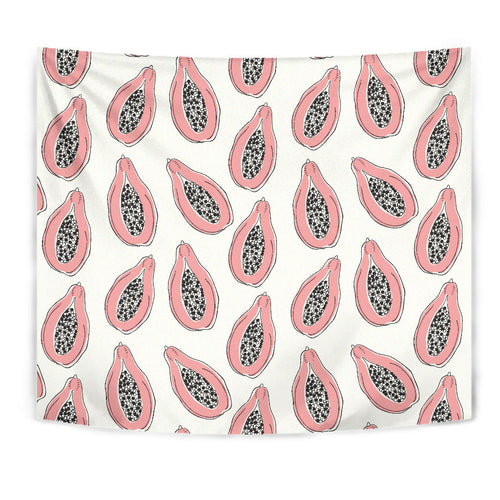 Papaya Pattern Wall Tapestry