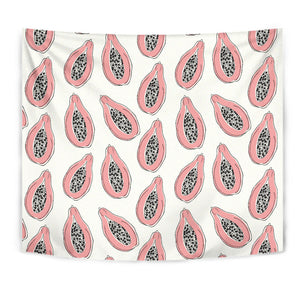 Papaya Pattern Wall Tapestry