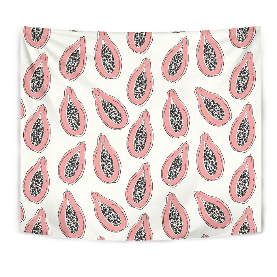 Papaya Pattern Wall Tapestry