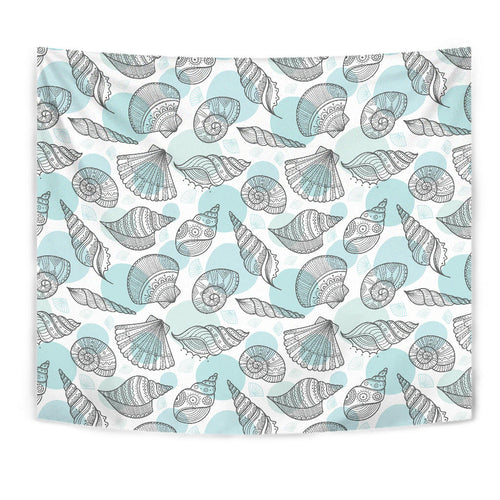 Shell Polynesian Tribal  Wall Tapestry