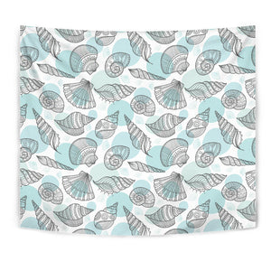 Shell Polynesian Tribal  Wall Tapestry