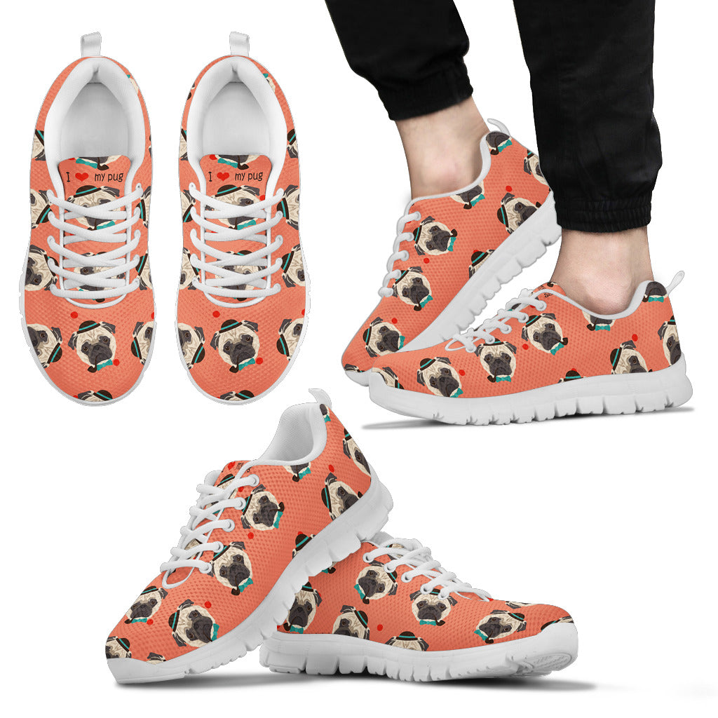 I Love My Pug Men'S Sneakers
