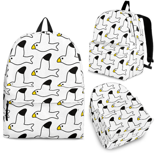 Seagull Pattern Print Design 05 Backpack
