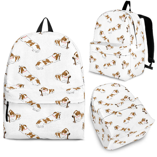 Jack Russel Pattern Print Design 04 Backpack