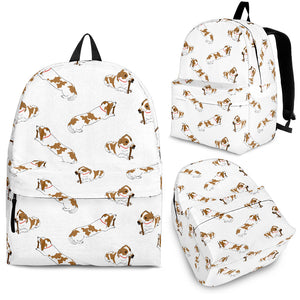 Jack Russel Pattern Print Design 04 Backpack