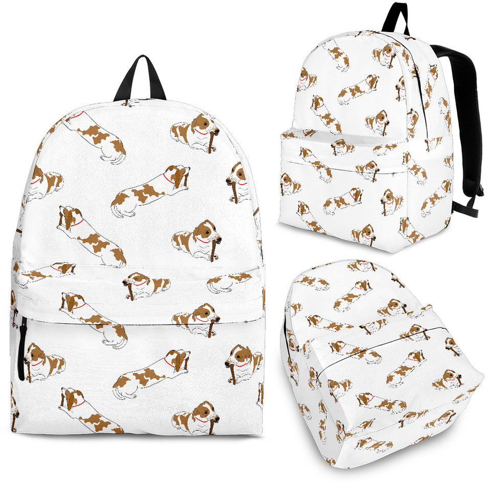 Jack Russel Pattern Print Design 04 Backpack