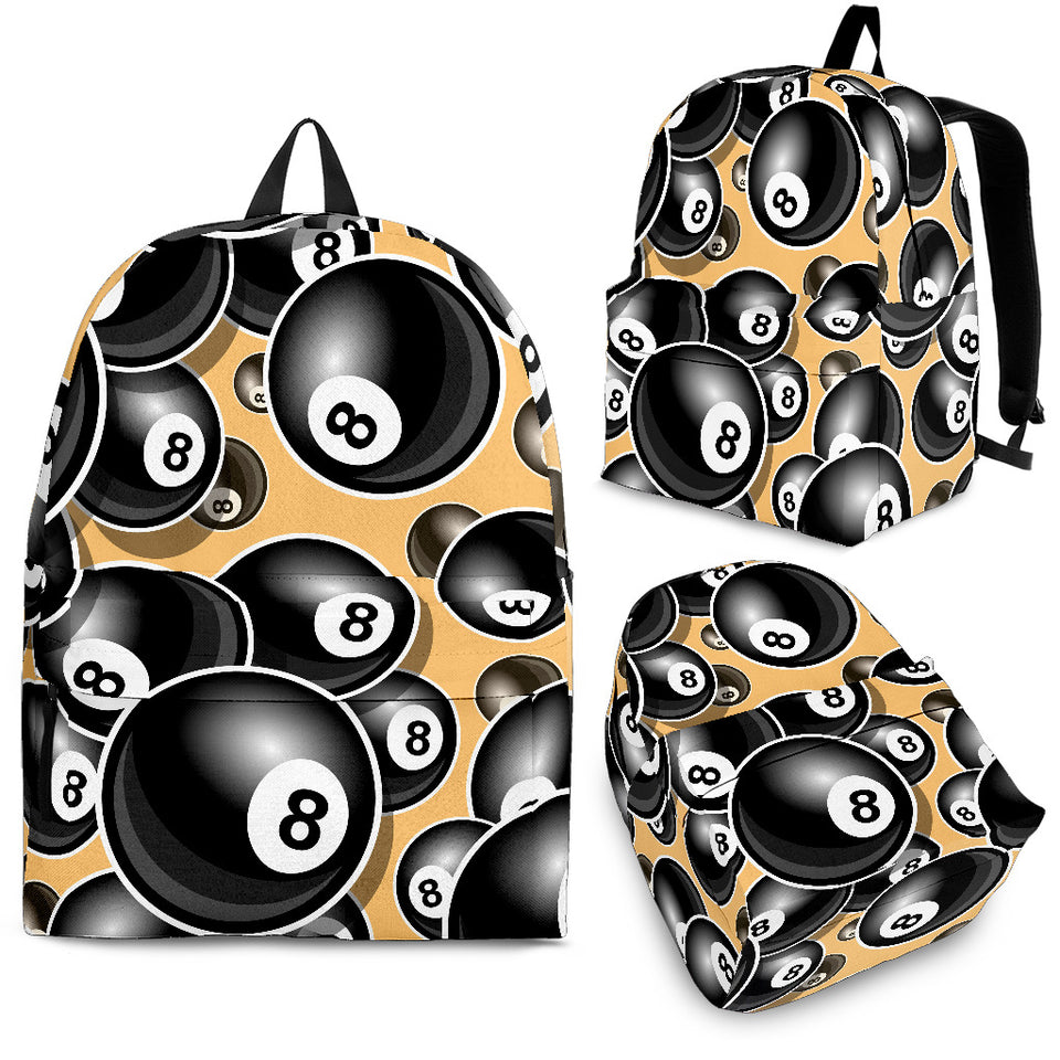 Billiard Ball Pattern Print Design 04 Backpack