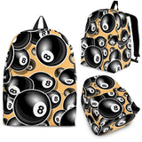 Billiard Ball Pattern Print Design 04 Backpack