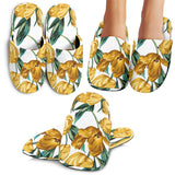 Yellow Tulips Pattern Slippers
