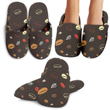 Coffee Bean Leave Pattern Slippers