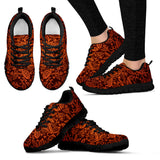 Cocoa Beans Tribal Polynesian Pattern Women'S Sneaker Shoes