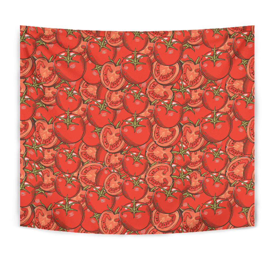 Red Tomato Pattern Wall Tapestry