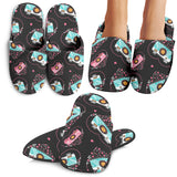 Camera Pattern Print Design 04 Slippers