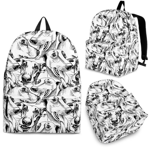 Greyhound Pattern Print Design 01 Backpack