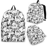 Greyhound Pattern Print Design 01 Backpack