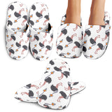 Ostrich Pattern Print Design 02 Slippers