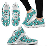 Hand Drawn Boston Terrier Dog Pattern Women'S Sneaker Shoes