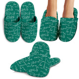 Math Pattern Print Design 01 Slippers