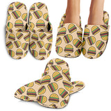 Hamburger Pattern Print Design 01 Slippers