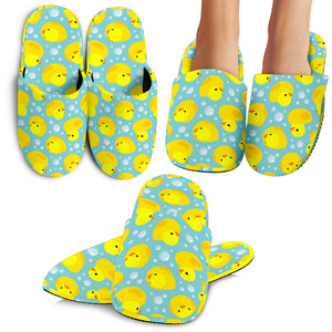 Duck Toy Pattern Print Design 03 Slippers