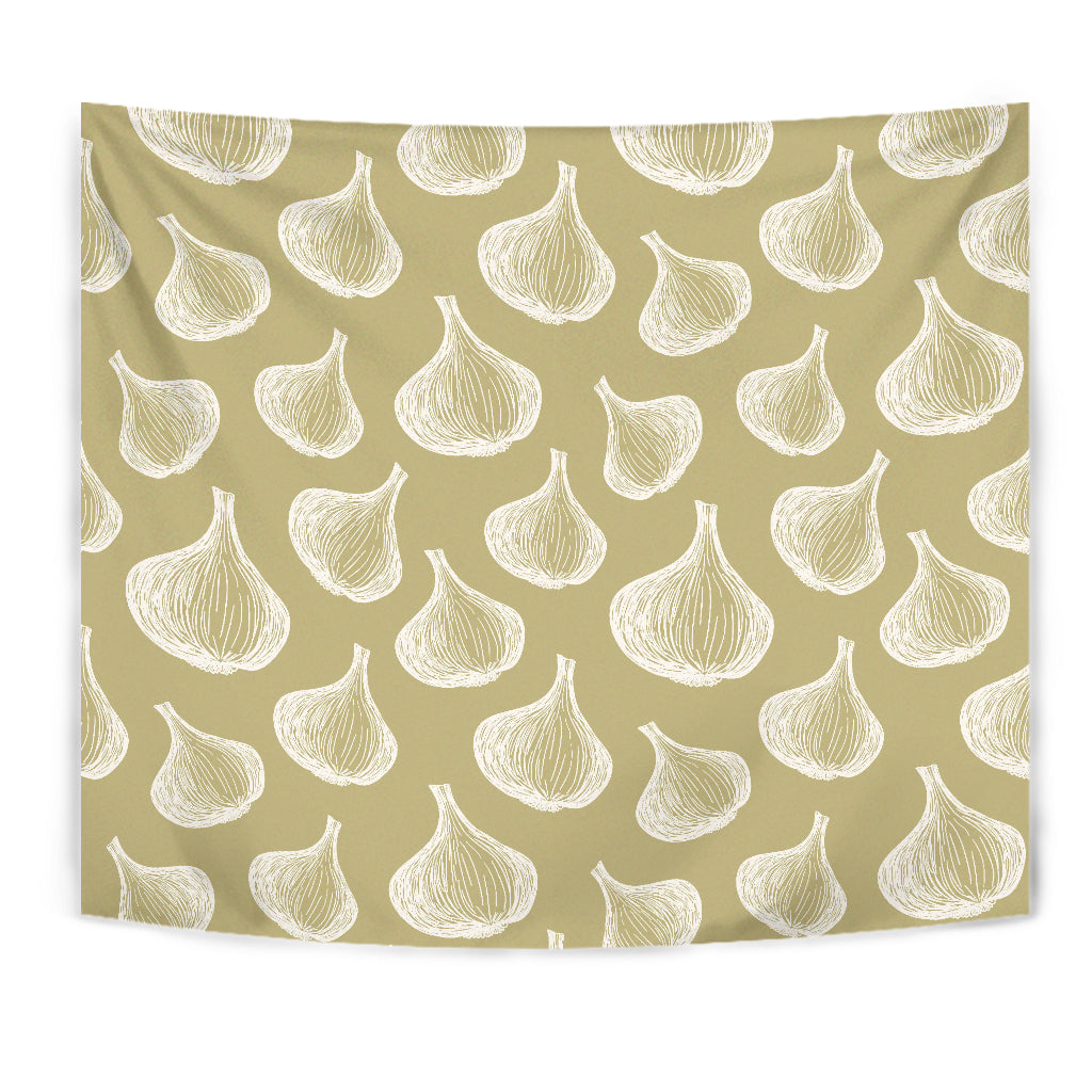 Garlic Design Pattern Wall Tapestry