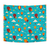 Hot Air Balloon Sky Pattern Wall Tapestry