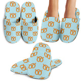 Pretzels Pattern Print Design 03 Slippers