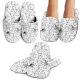 Spider Web Cobweb Pattern Slippers