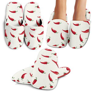 Chili Peppers Pattern Slippers