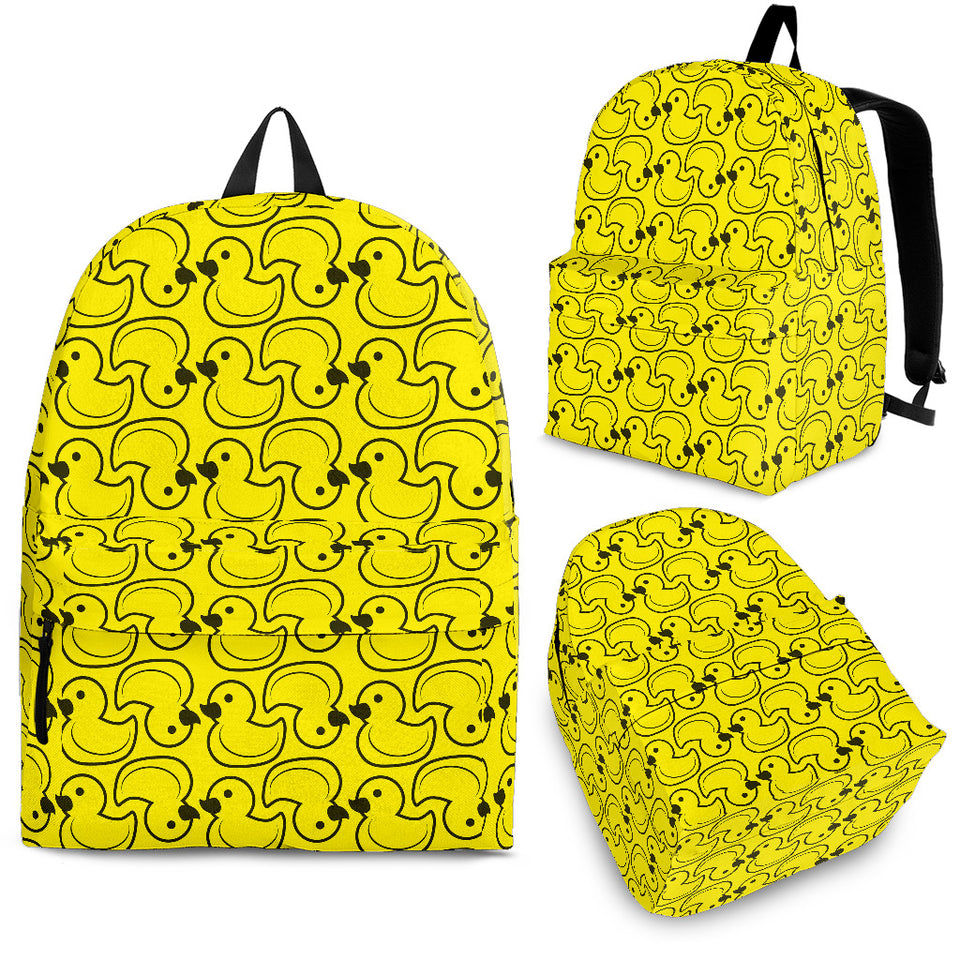 Duck Toy Pattern Print Design 02 Backpack