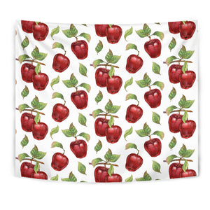 Red Apples Pattern Wall Tapestry