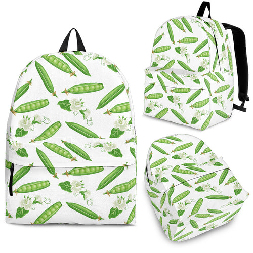 Green Peas Pattern Print Design 04 Backpack