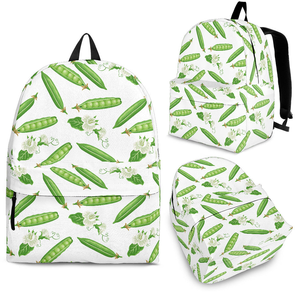 Green Peas Pattern Print Design 04 Backpack