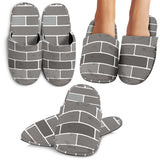 Brick Printed Pattern Print Design 05 Slippers
