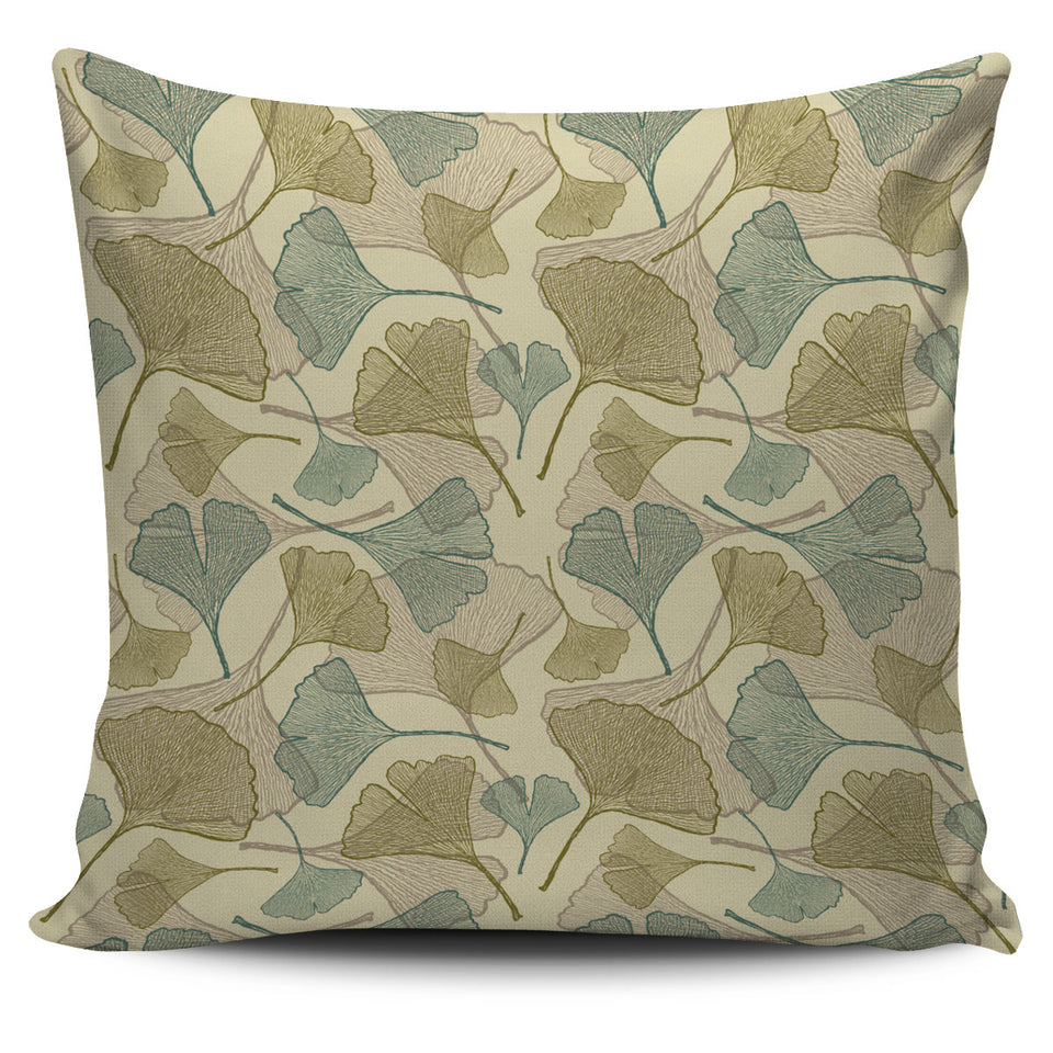 Ginkgo Leaves Design Pattern Pillow Cover