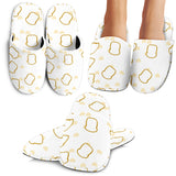 Bread Toast Pattern Print Design 01 Slippers